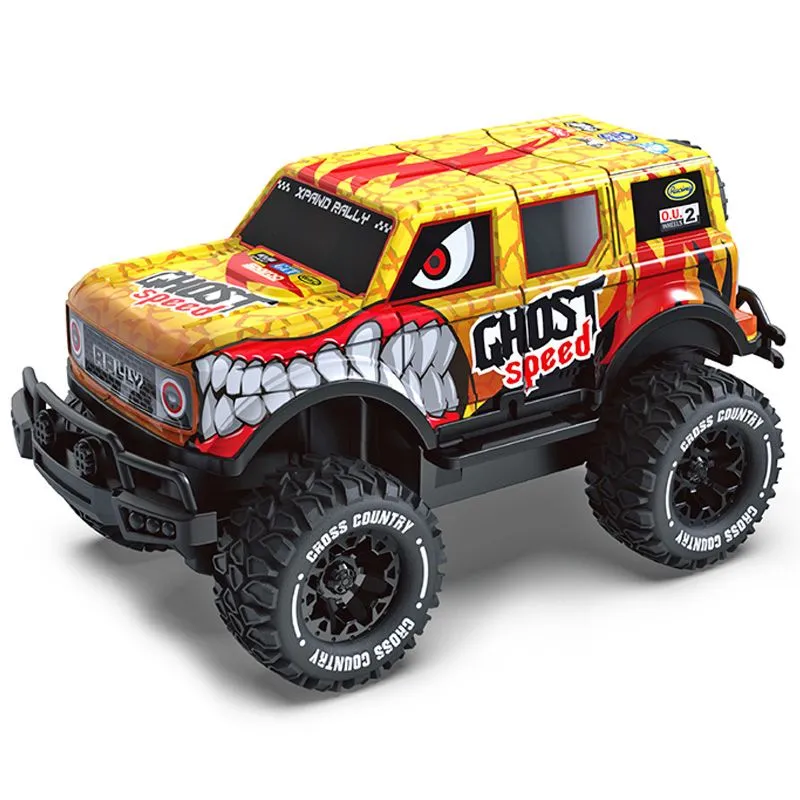 Bright Lights Yellow Monster Remote Controlled Car RC Cars Kid Toy Boy Gift