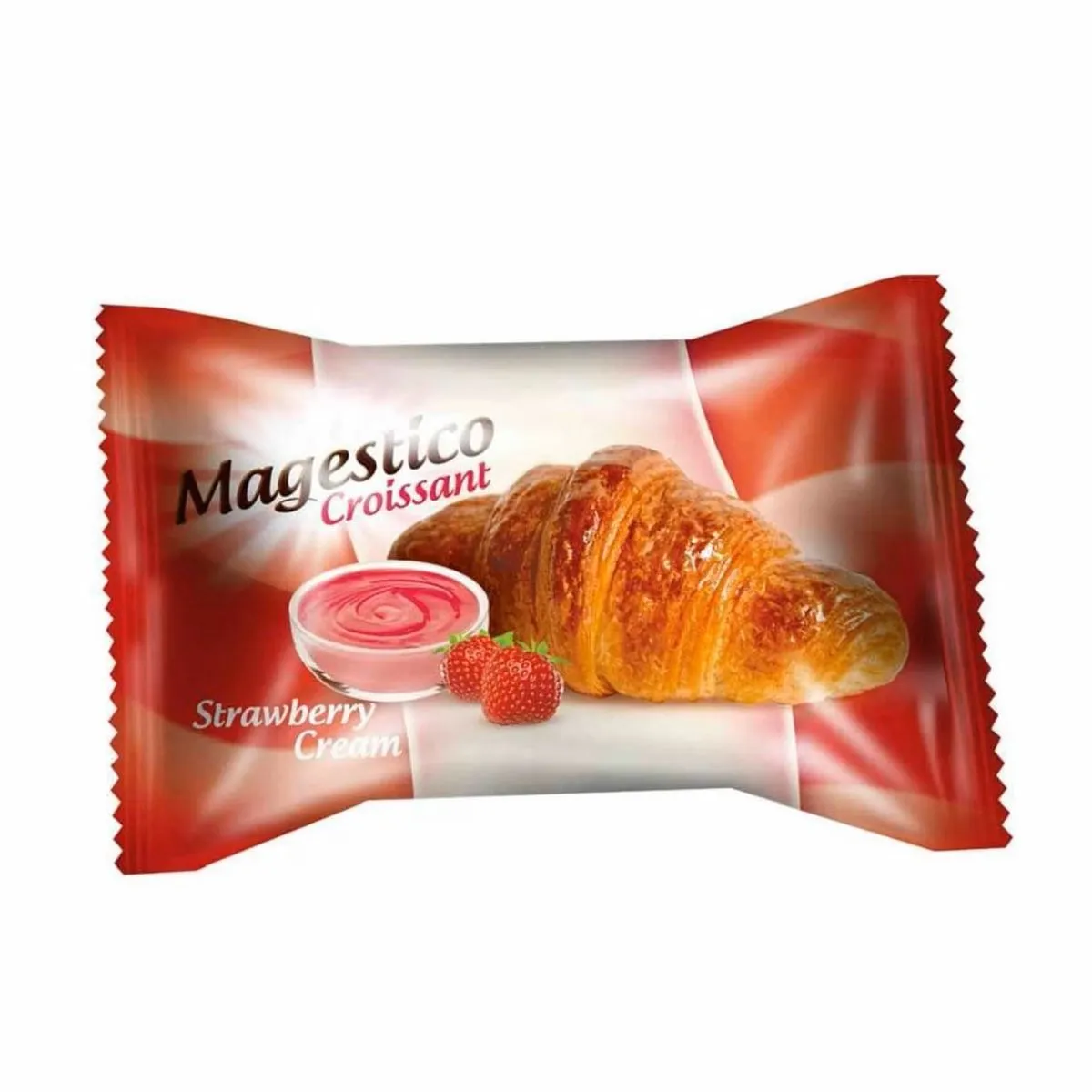 Magestico Croissant with Strawberry Filling - 24 × 45 g