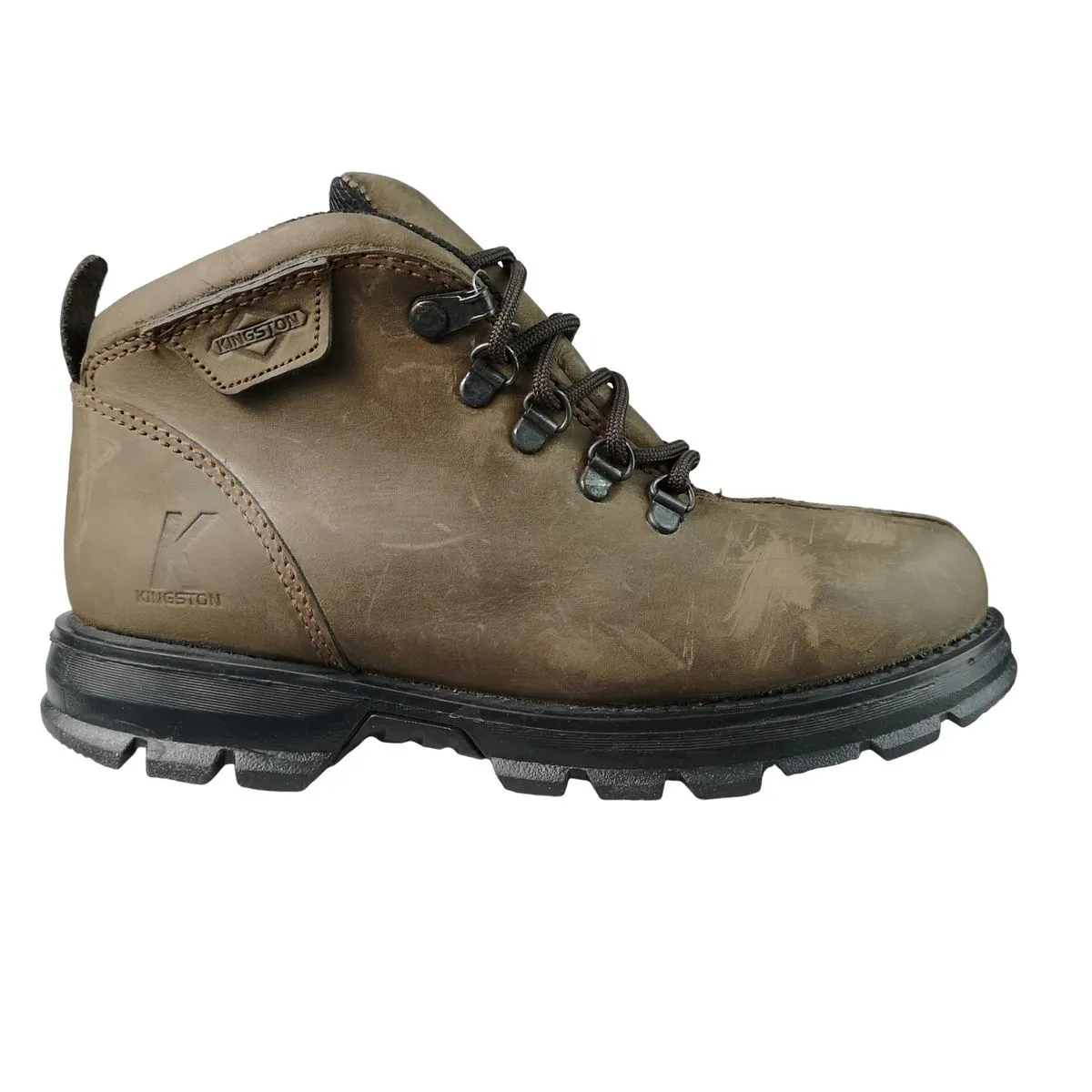 Kingston Leather Choc Mid Lace Up Boots