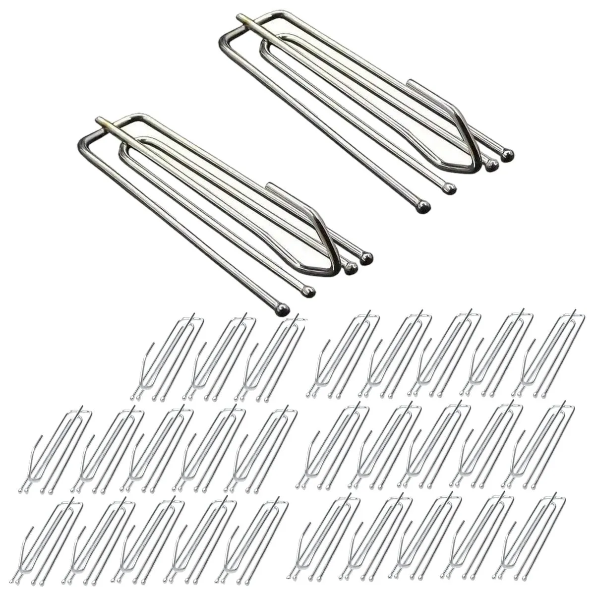 30-piece FlexiPleat Metal Curtain Clips Heavy-Duty Curtain Pleating Hooks