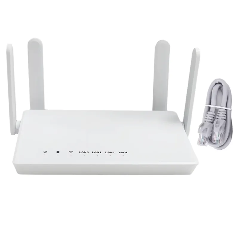 Wireless Router 300Mbps WiFi Router Fibre Compatible Desktop White