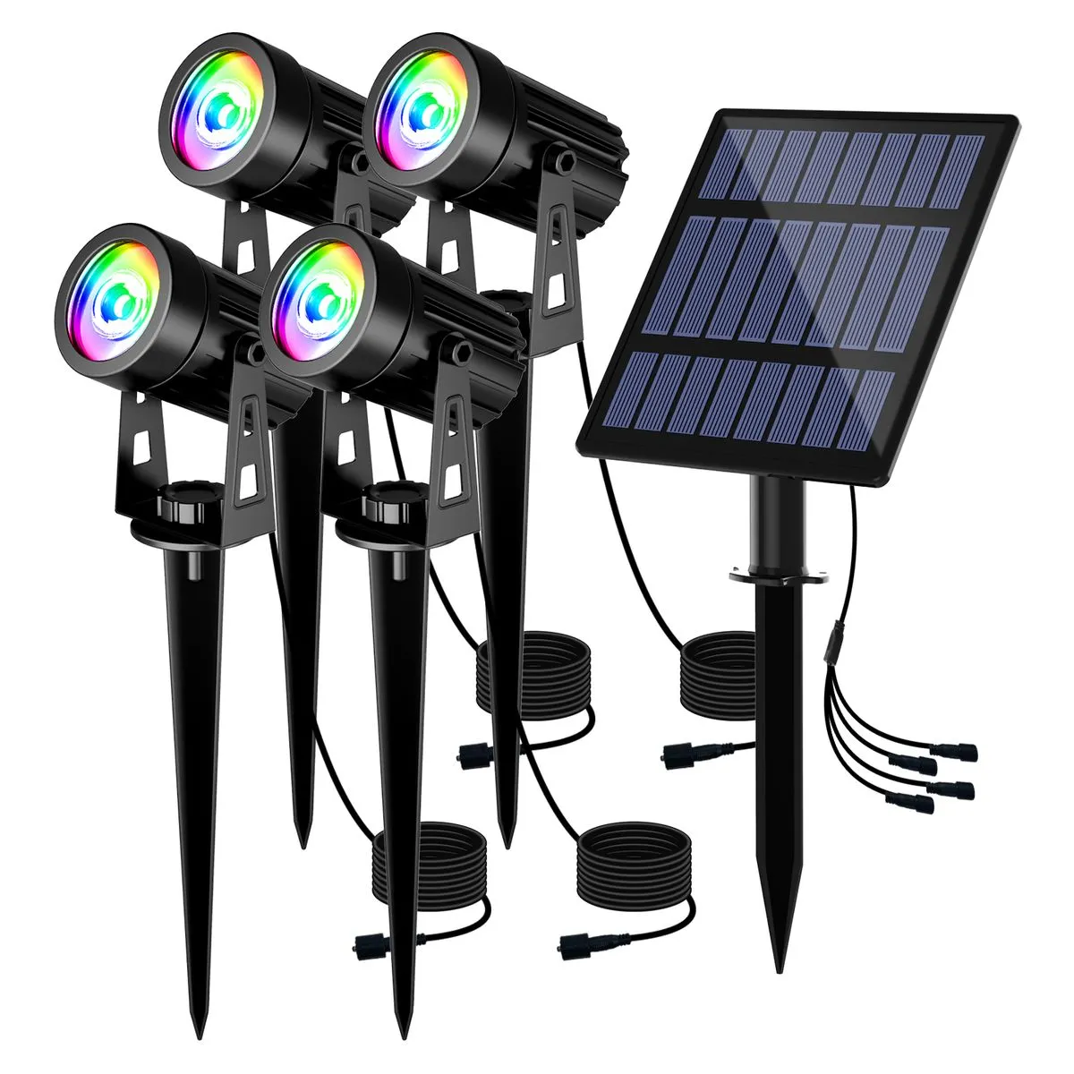 Solar LED Light Outdoor Solar Spotlight Solar Garden Light Outdoor IP65 - RGB