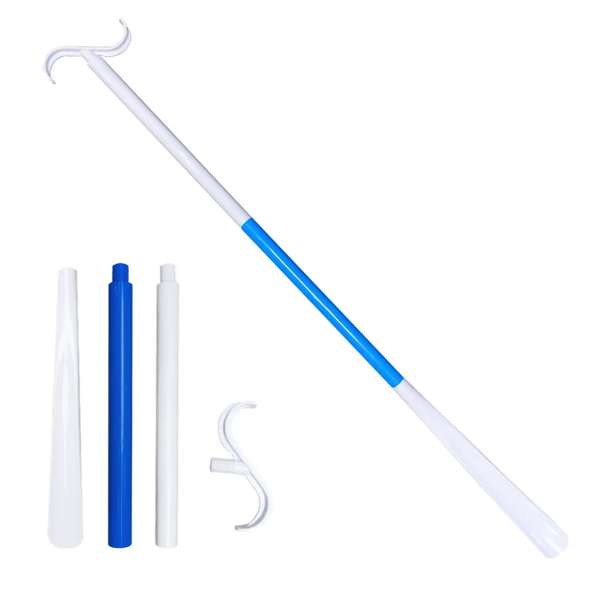 Dressing Aid Stick Shoe Horn - Blue
