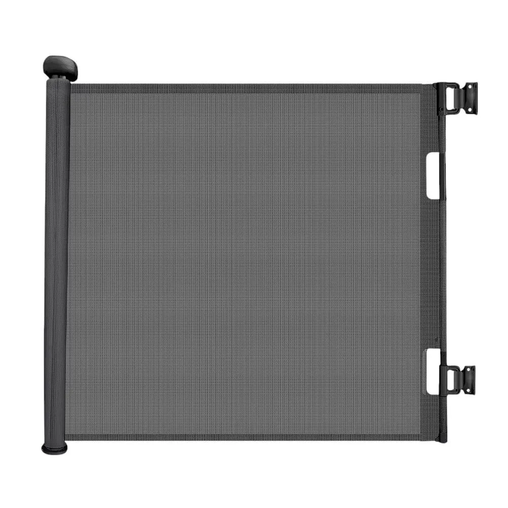 Babies-Up Retractable Baby & Pet Safety Gate 1.8M Mesh Child Barrier - Black