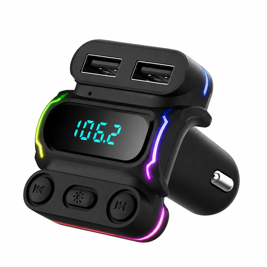 Multi-function Wireless Car Mp3 Player. Handsfree Calling Tf Slot U Disk