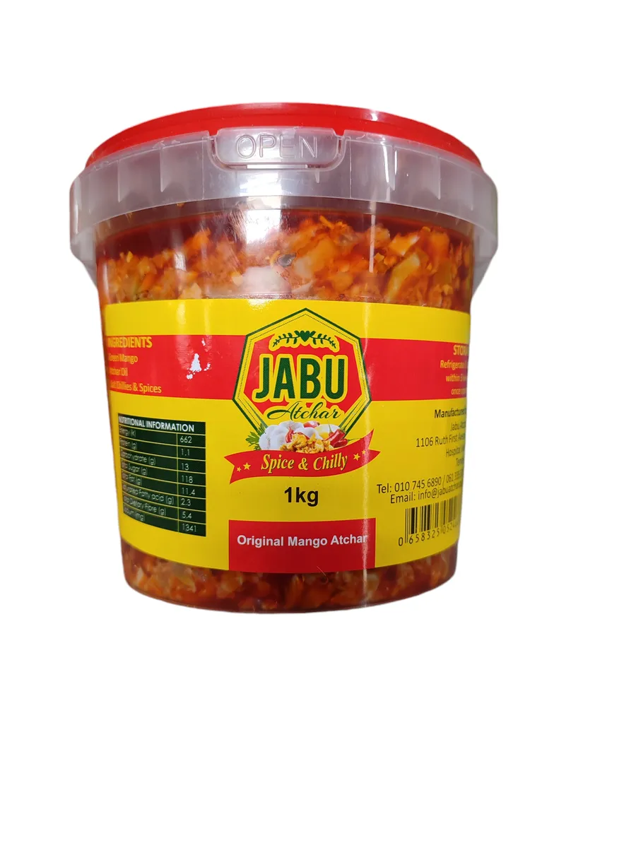 Jabu Atchar -Spicy And Chilli Flavour - Pickled Mango Atchar-Fine Cut Mango