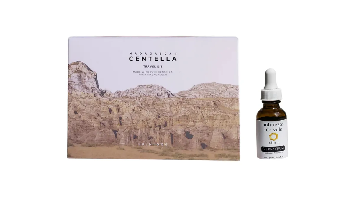 Centella Travel Kit + Natureza Bio Vale Vita C Glow Serum - Skincare Set