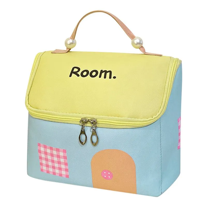 Small House Cosmetic Bag with Large Capacity Daily Use