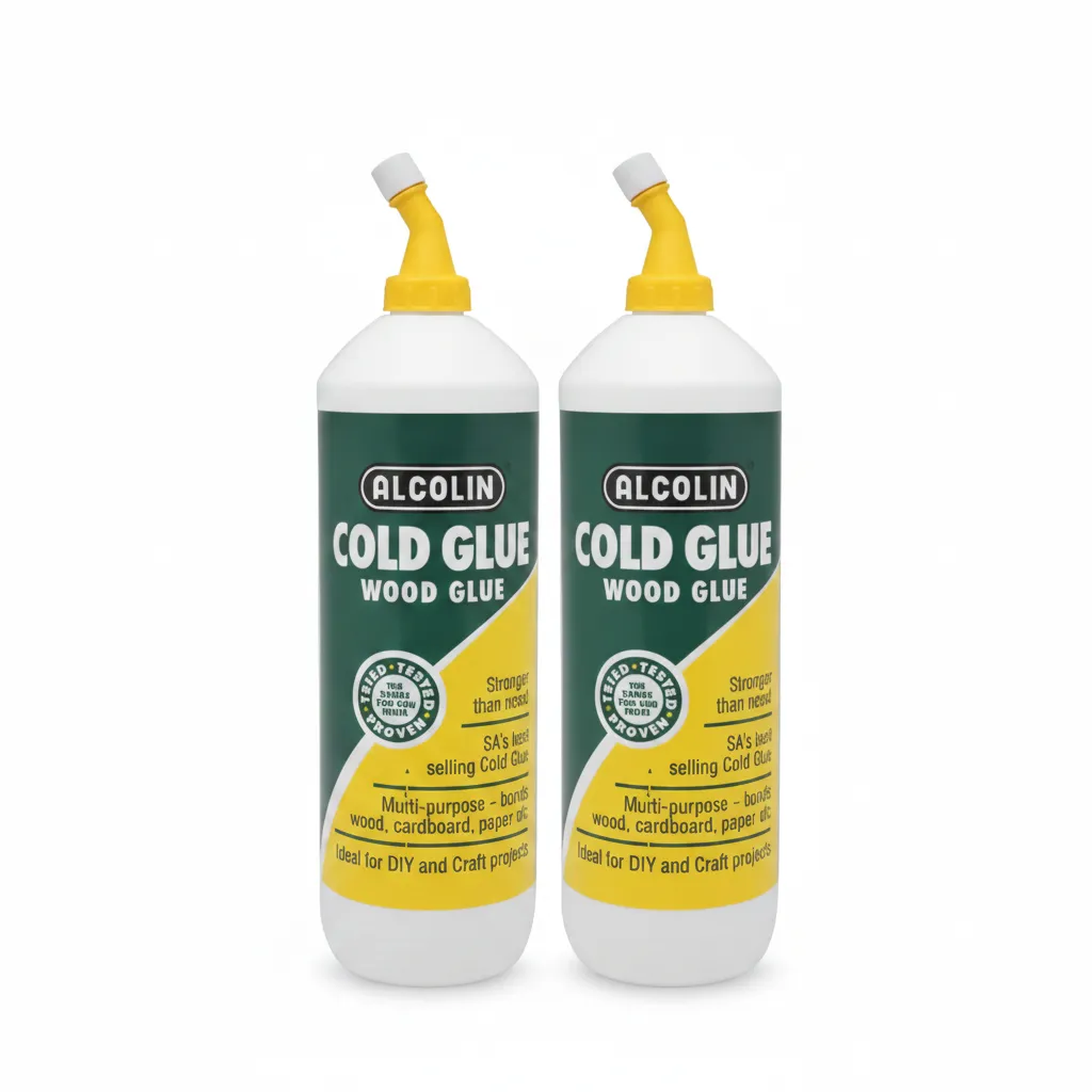 Alcolin - Wood Glue 1L - High-Strength Cold Adhesive for - 2 Pack