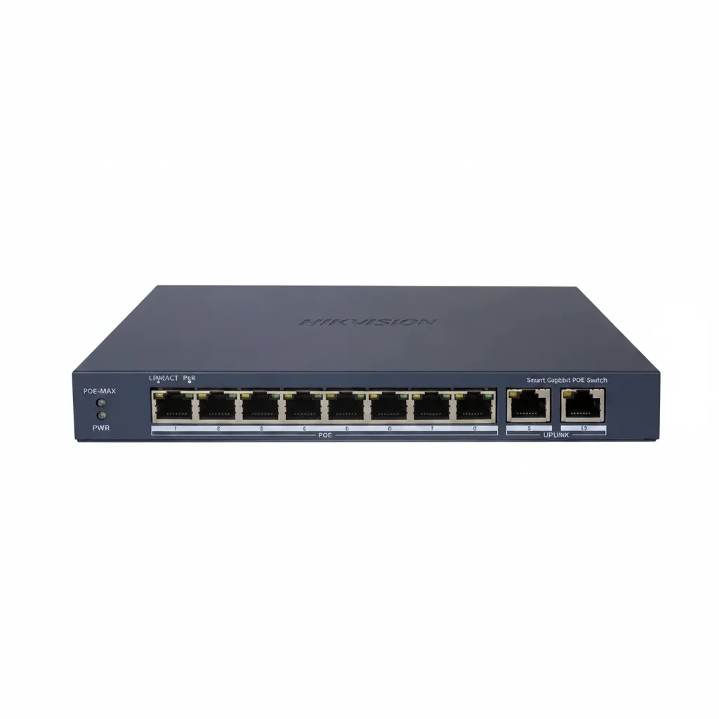 Hikvision 8 Port PoE Smart Managed Switch for IP Cameras & Access Points