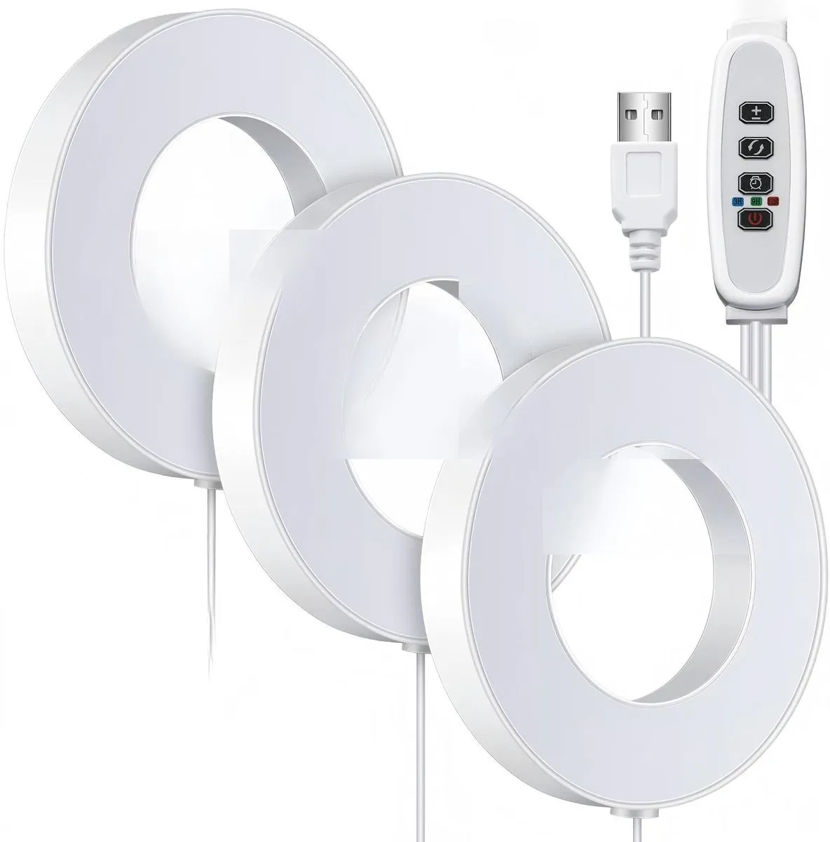 3 Piece Ceiling Grow Light Self Adhesive Grow Lights for Indoor Plants