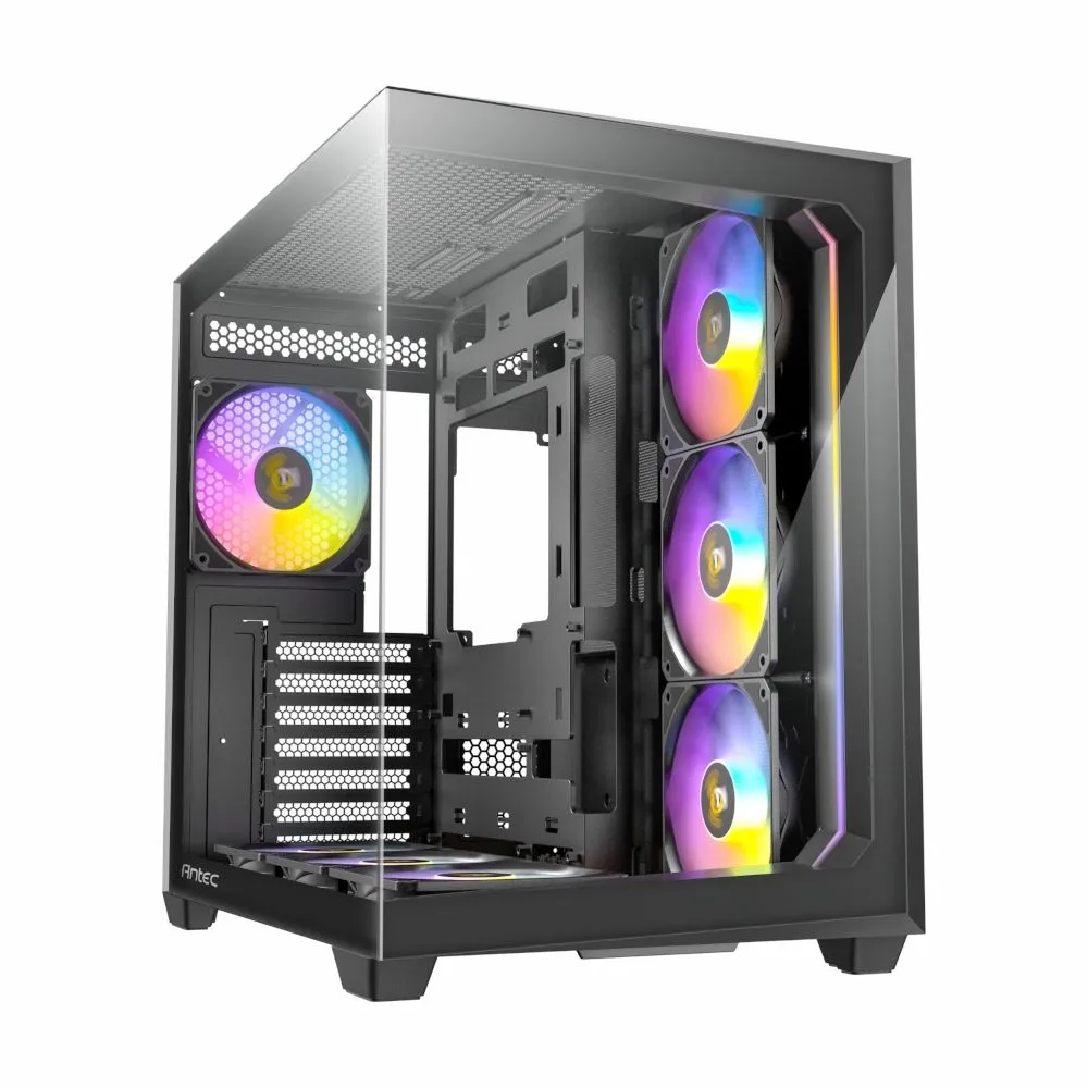 Antec C5 ARGB ATX Dual Mid Tower Gaming Chassis - Black