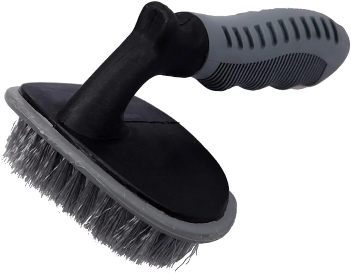 Handheld Wheel Bristle Brush Car Wheel Cleaner for Rims Spokes Grills More
