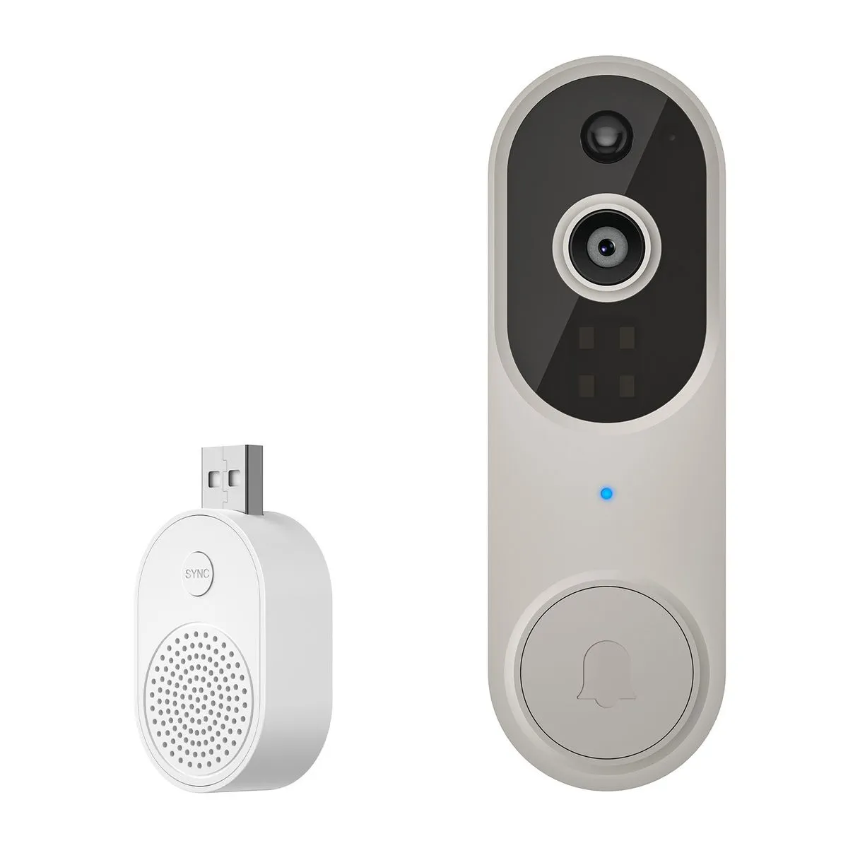 Wireless Wi-Fi Video Doorbell Camera with Two Way Audio