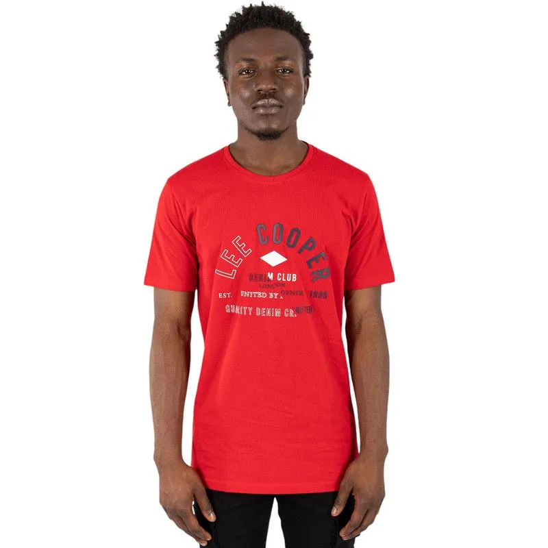 Lee Cooper Men's T-Shirt: Apollo Red