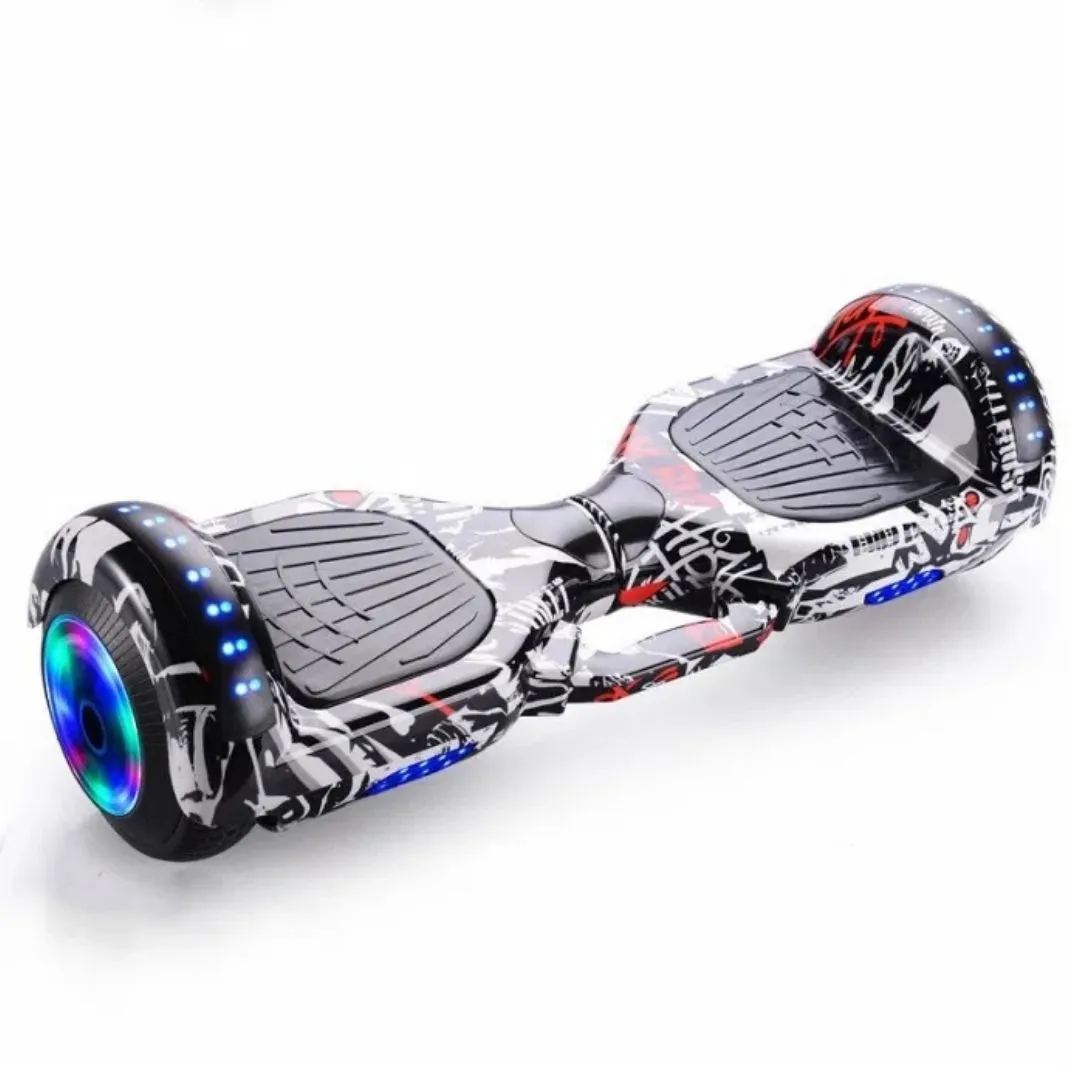 6.5? Smart Auto Balance Hoverboard With Bluetooth Speaker – Black & White