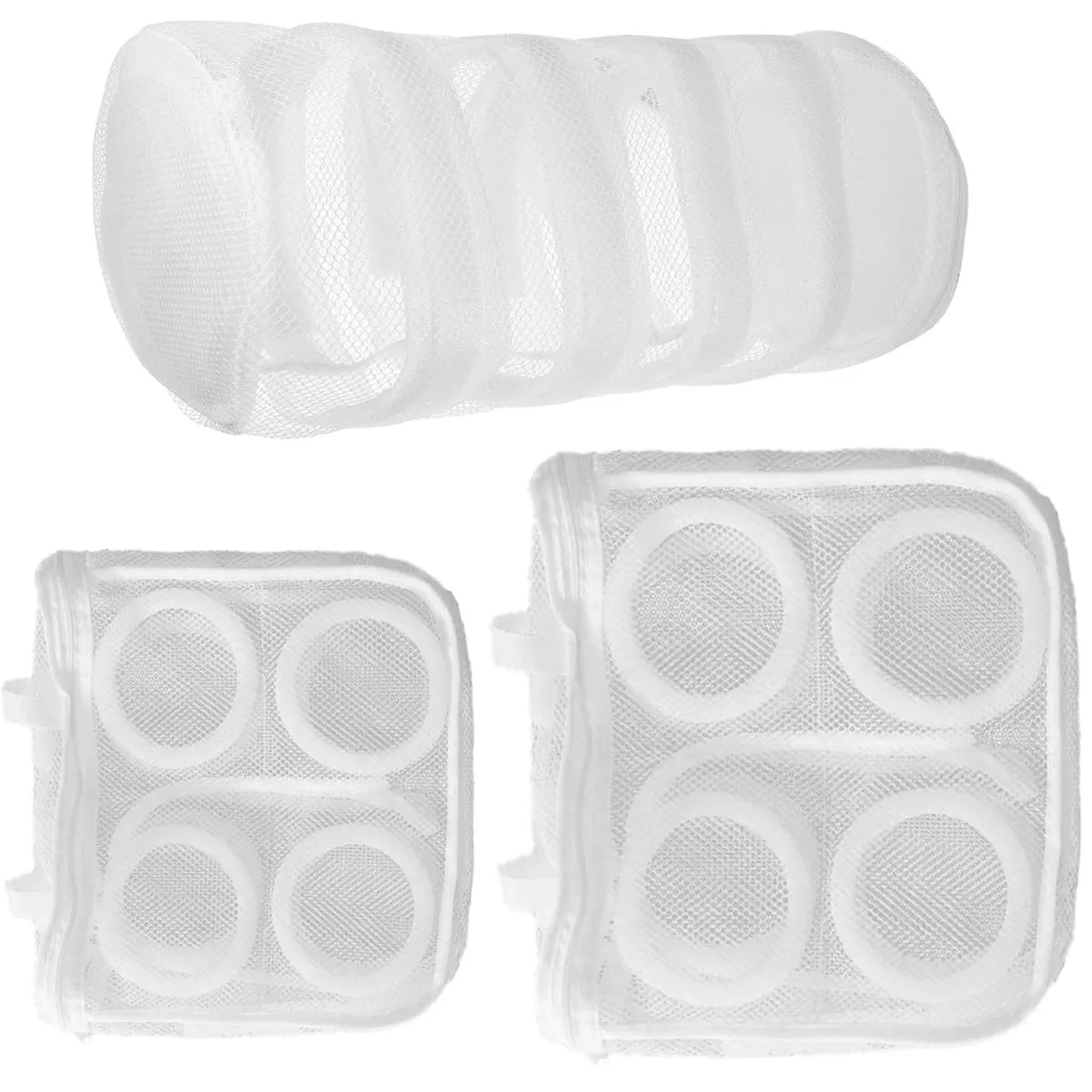3-piece Thickened Shoe Washing Bag Sturdy Mesh Shoe Dryer Bags for Sneakers