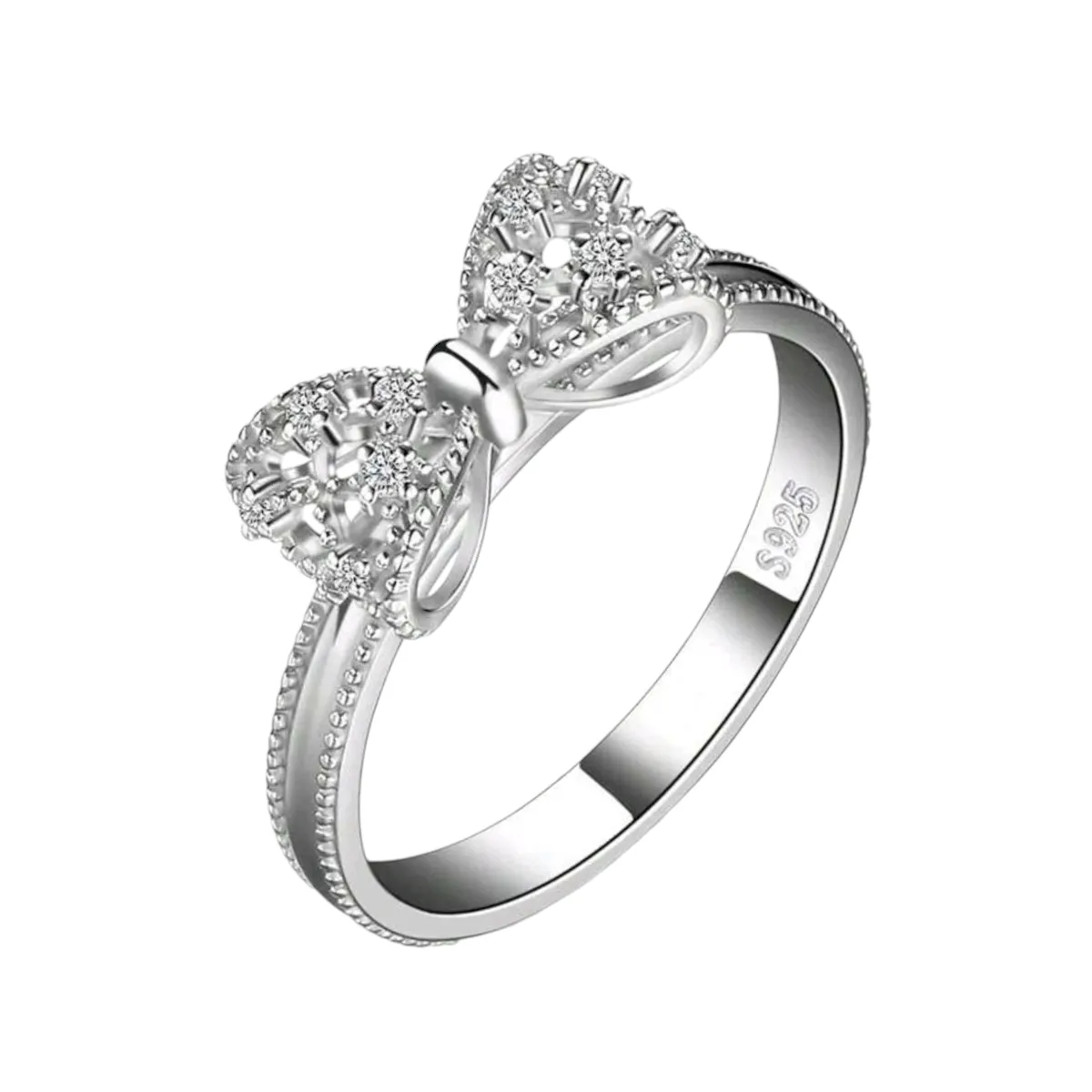 S925 Bowknot Ring