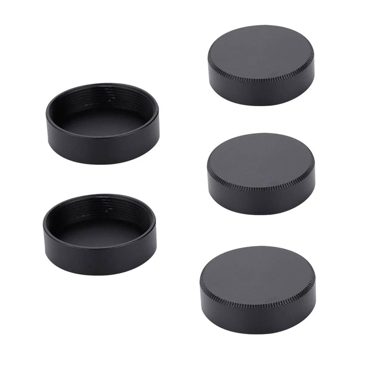 5-Piece C-Mount Rear Lens Cap (27mm, Black) Daily Use