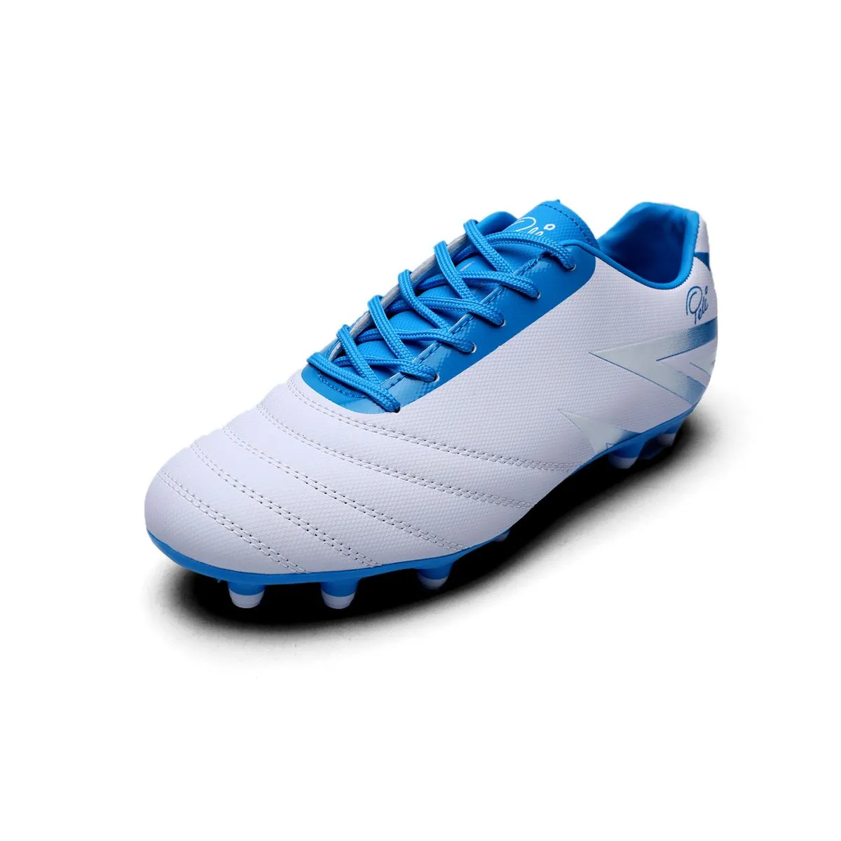 Pele Soccer Boots - White & Blue