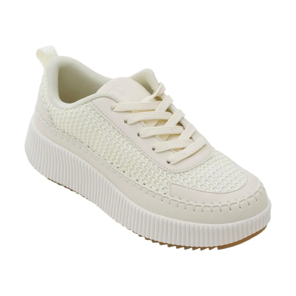 LaMara Paris Women Beige PU Casual Sneakers