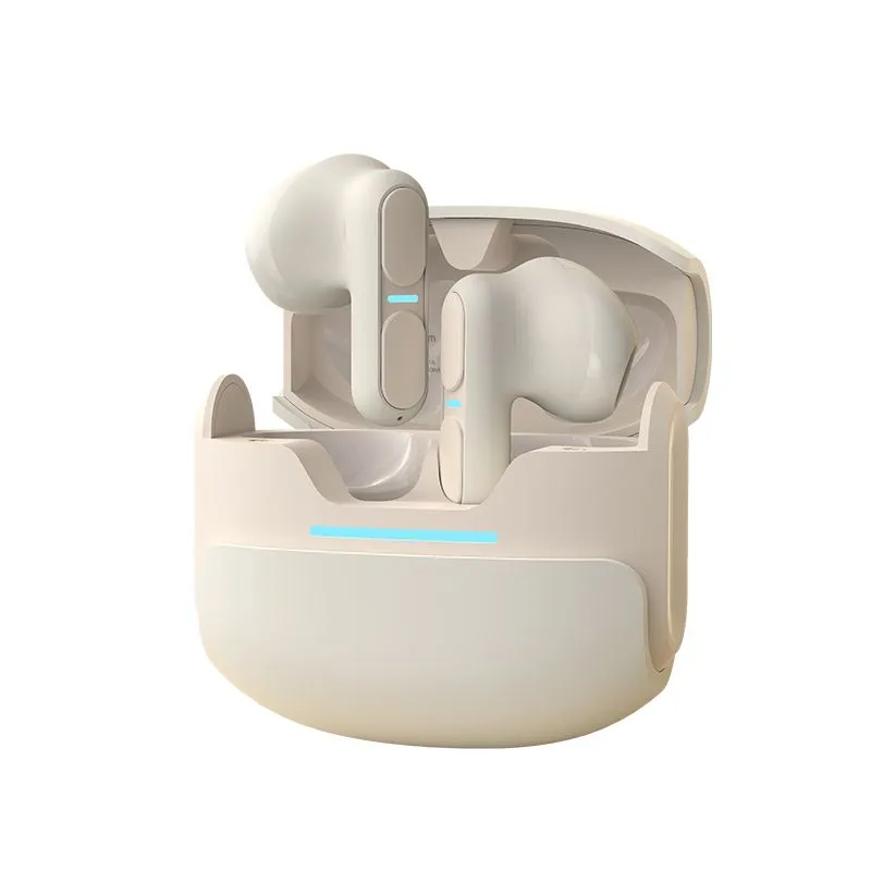 Langsdom Wireless Earbuds - Bluetooth, Gaming - Beige