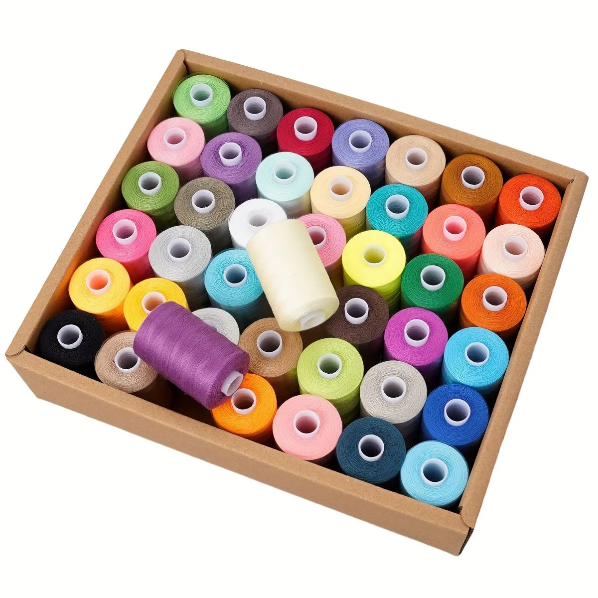 42Colors 1000Yards Polyester Sewing Thread Kit for Hand Sewing and Machine
