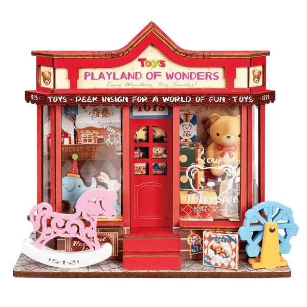 Rolife Robotime Whimsy Toy Shop DIY Miniature House