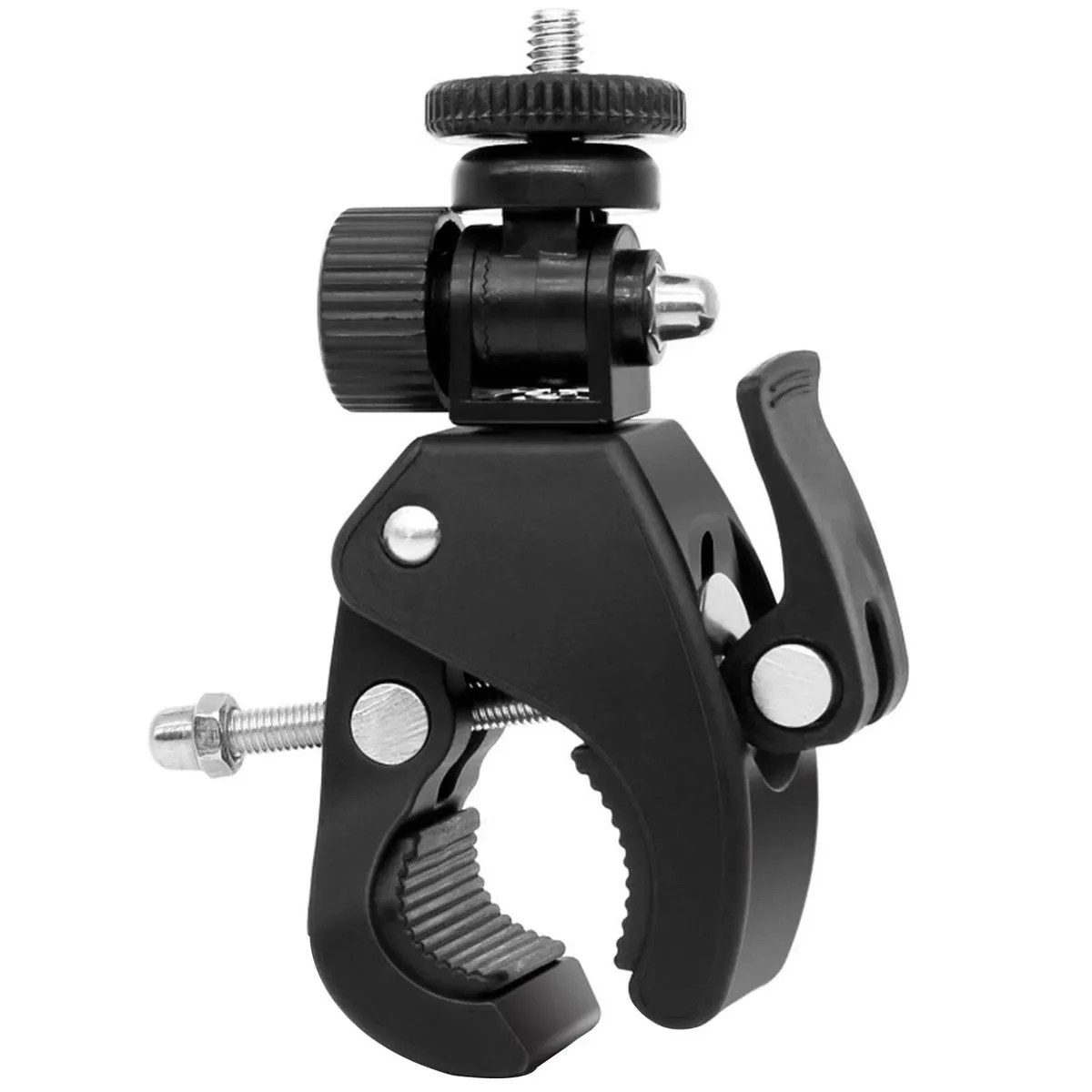 360 Bike & Motorcycle Handlebar Clamp Mount with 1/4" Screw