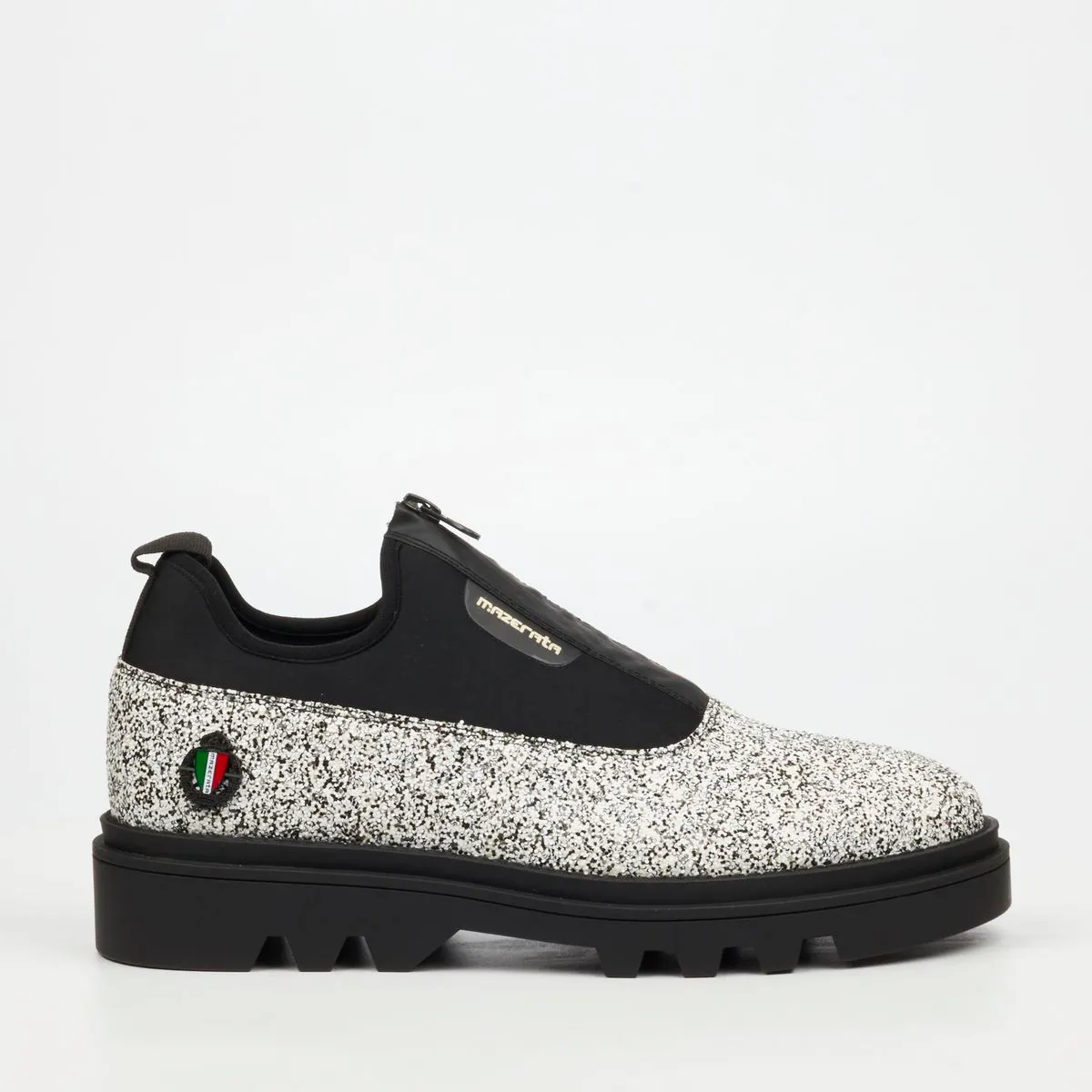 Mazerata Vinchey 3 Men Rhinestone Shoes - White