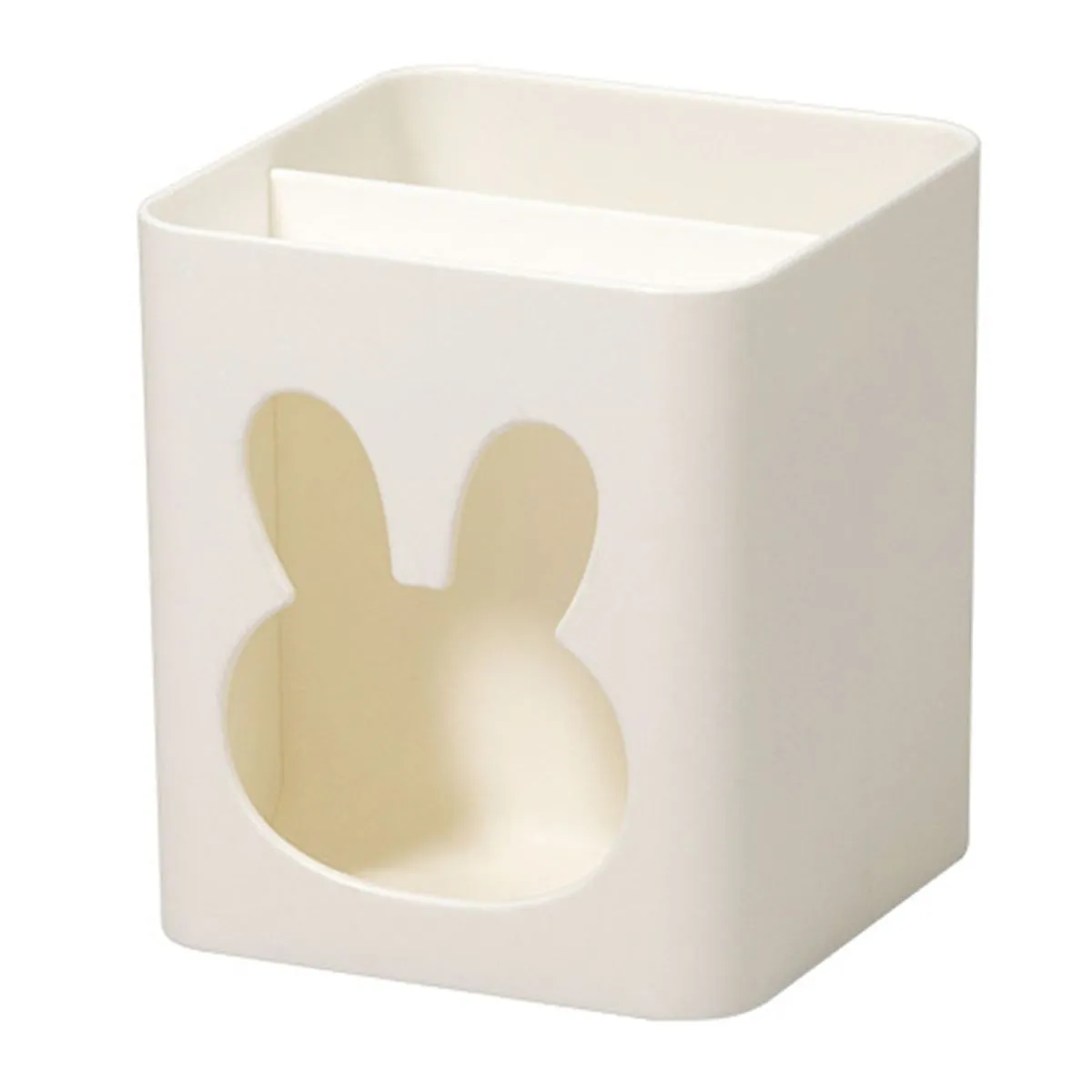 Cute Rabbit Multi-Functional Plastic Pen Holder Organizer, 10.9cm x 9.8cm