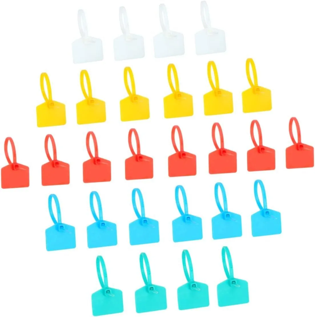 Nylon Cable Tie Wraps for Electric Marking and Organization, Random Colors