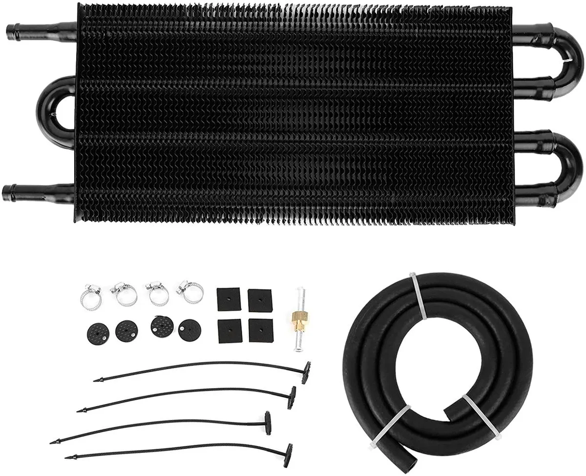4-Row Aluminum Oil Cooler Transmission Power Steering Universal OC1401