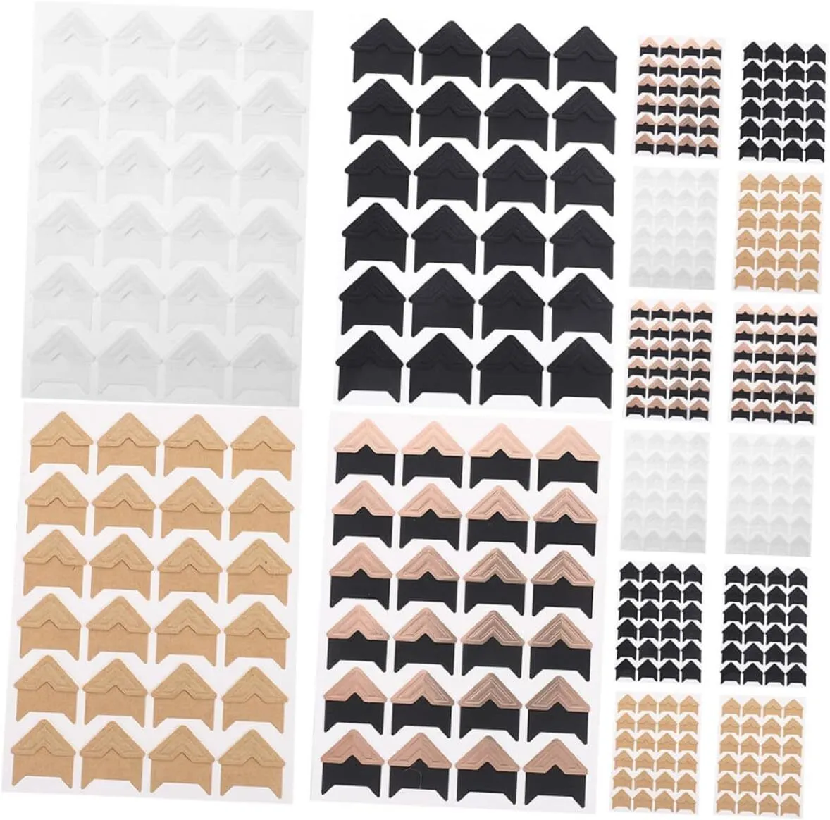 Assorted Color Self-Adhesive Photo Corners for Albums DIY Scrapbooking