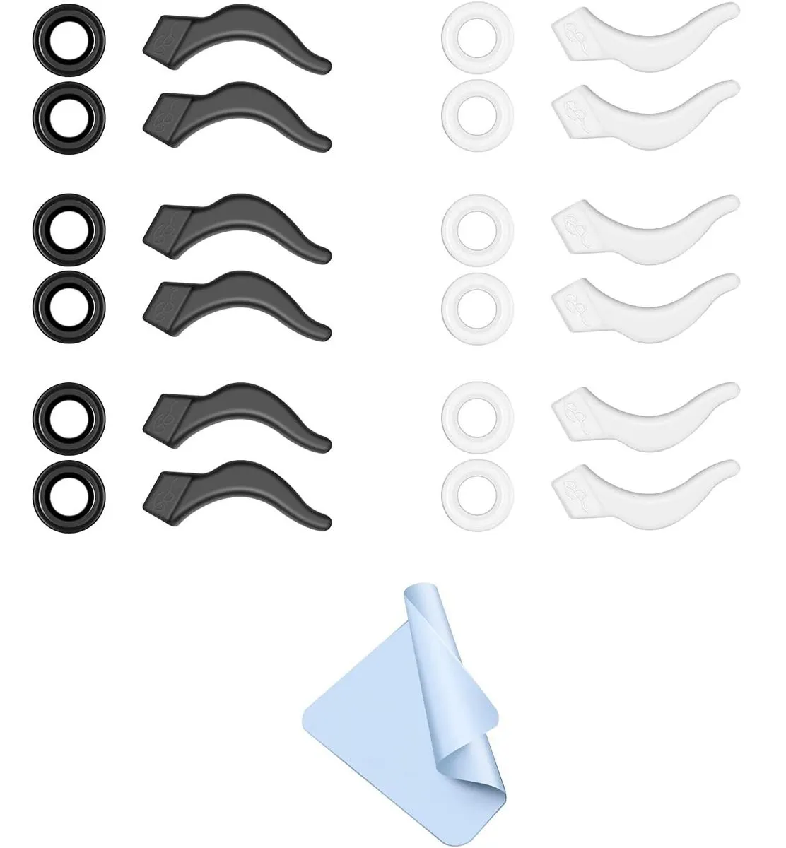 12 Pairs Eyeglasses Ear Grips,Anti Slip Eyeglass Retainer,Silicone Ear Hook