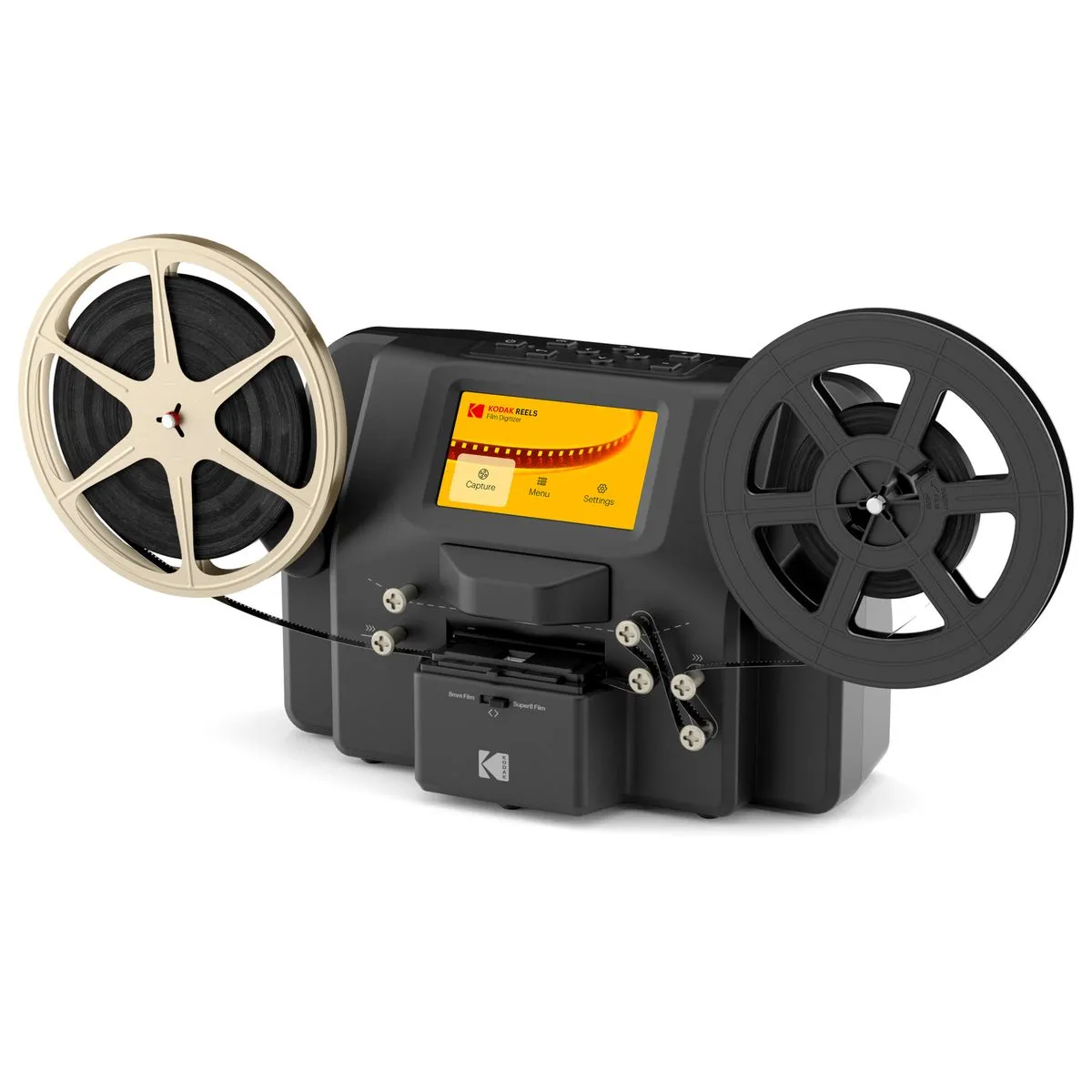 KODAK REELS 8mm & Super 8 Films Digitizer Converter with Big 5" Screen