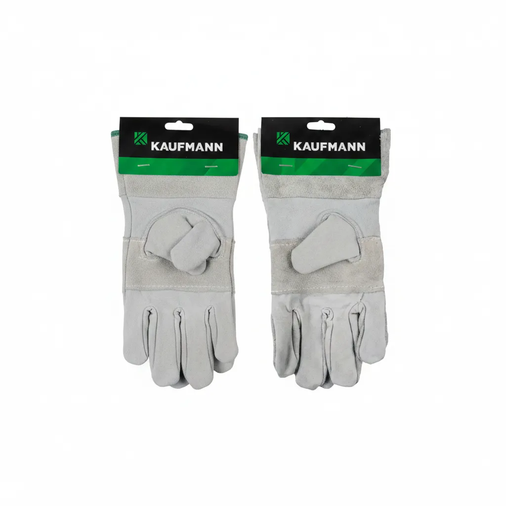 Kaufman Leather Work Gloves for Welding, Gardening & Driving - 2 Pack