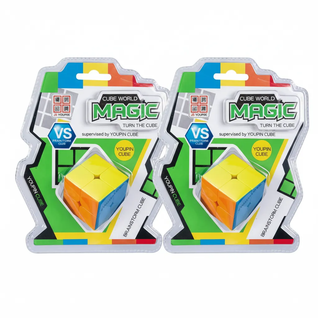 Edu Speed Cube 2x2 Puzzle - Lightweight Plastic - 51mm - 2 Pack