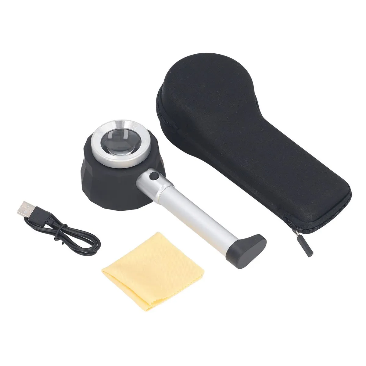 45X LED handheld microscope for jewelry & reading