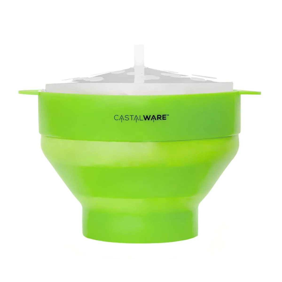Castalware - Silicone Popcorn Popper Maker - Collapsible Microwavable Bowl - Green