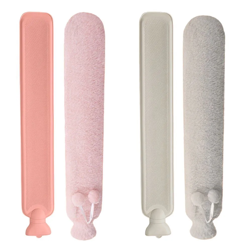 2Pack 2.5L Extra Long Hot Water Bottle with Faux Sheepskin Cover