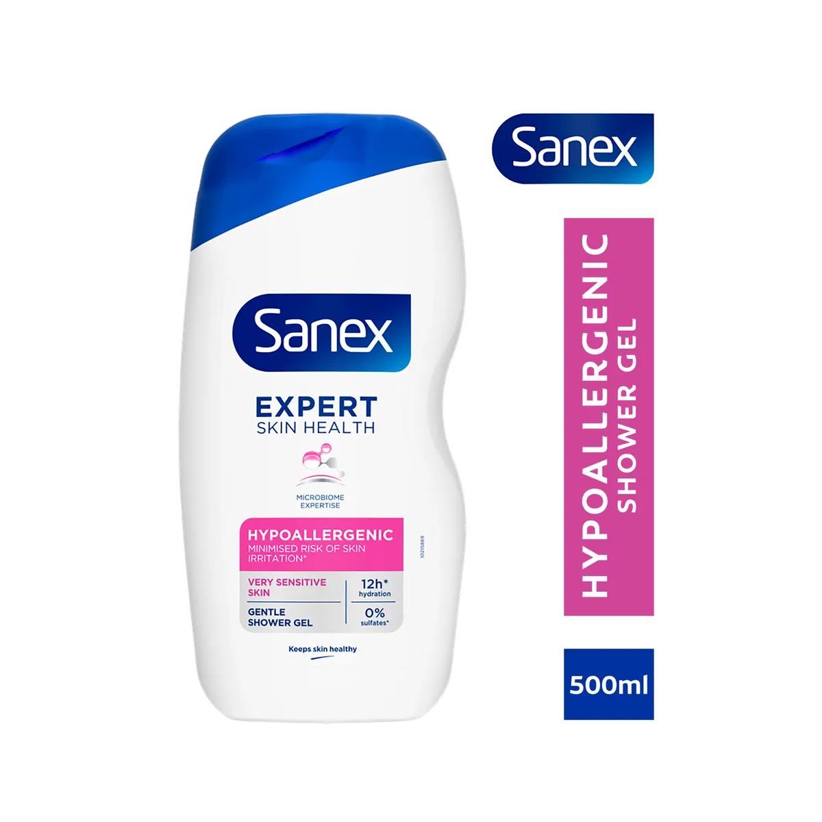 Sanex Expert Skin Health Hypoallergenic Shower Gel - Body Wash - 500ML