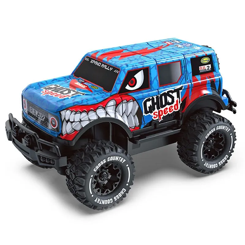 Blue Ghost Speed Remote Controlled Car Offroad RC Cars Kids Toy Boys Gift