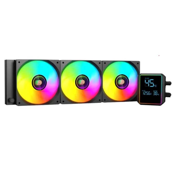 360mm ARGB Liquid Cooler - Black Performance and Dynamic Lighting