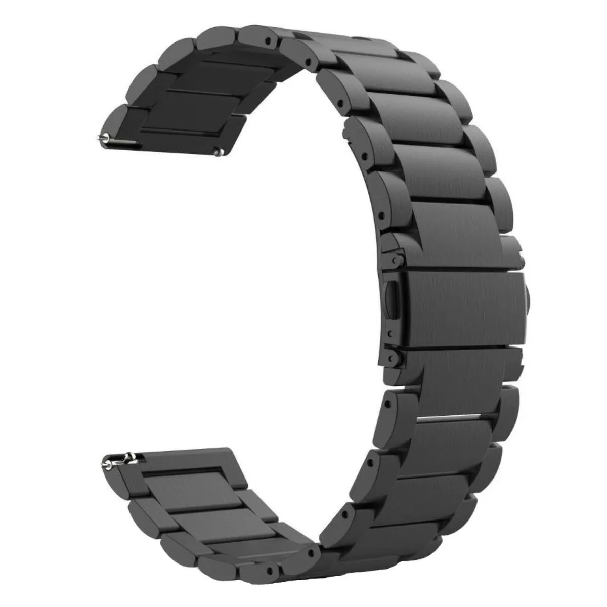 Steel Watch Strap 22mm Compatible with Samsung S3 Frontier & Classic 46mm - Black