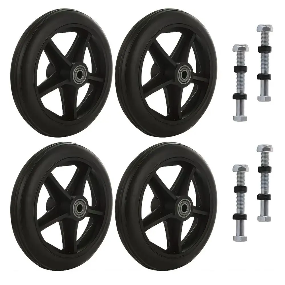 DIY Wheelchair Walker Wheel Front Casters Replacement Wheel (15cm) - 4Piece