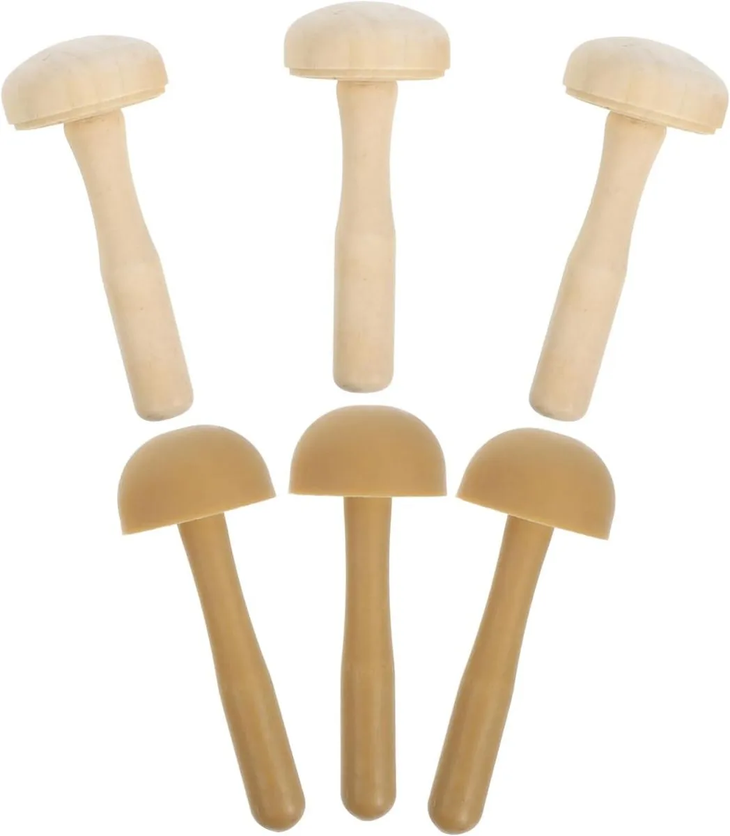 6pcs Mushroom Roller Durable Printmaking Tools for Precision Ink Roller