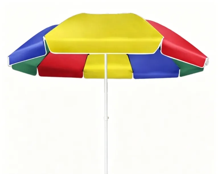 120cm Watermelon Beach Umbrella, Multi-Color UV Protection Outdoor Parasol