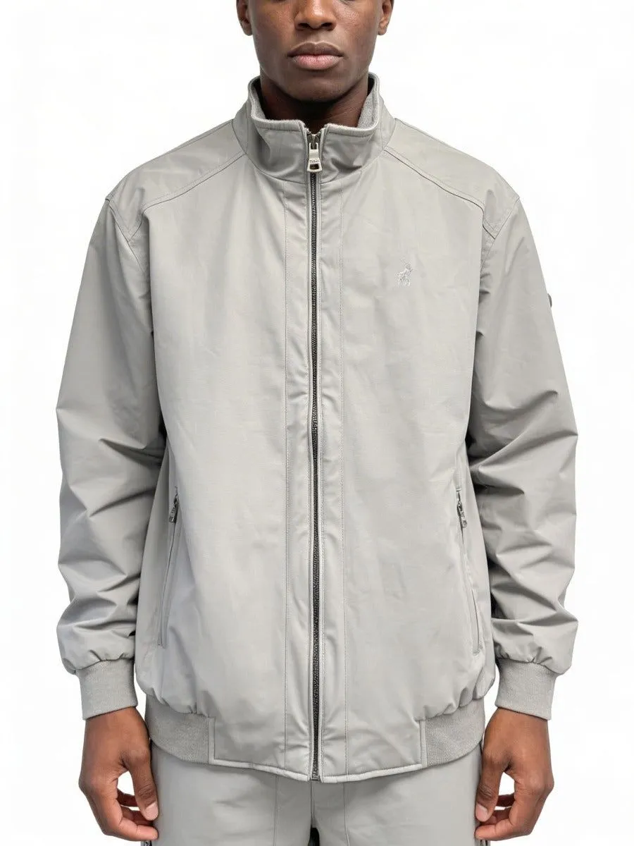 Polo Harrington Jacket Mens Grey