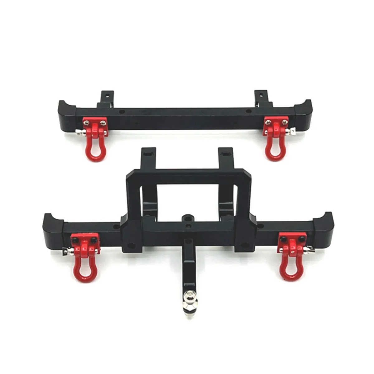 for 1/12 Mn82 Lc79 Upgrade Front and Rear Bumper Kit Black